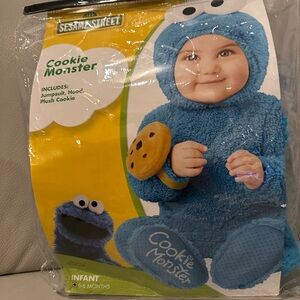 Sesame Street Cookie Monster Infant Costume (0-6 months) - Blue